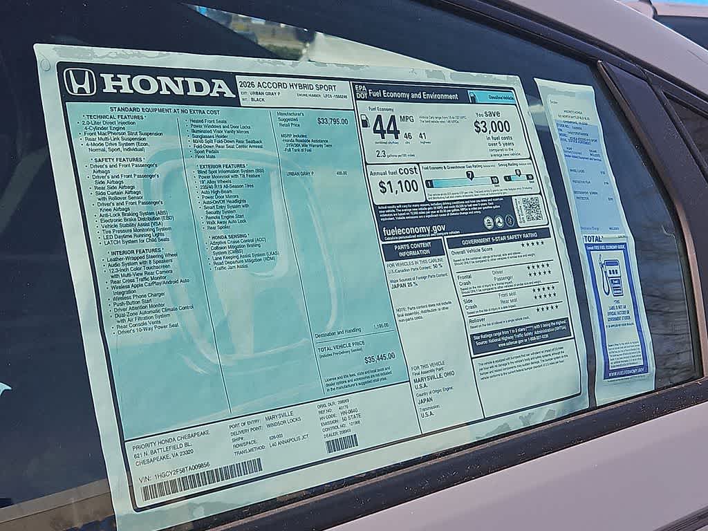 2026 Honda Accord Sport