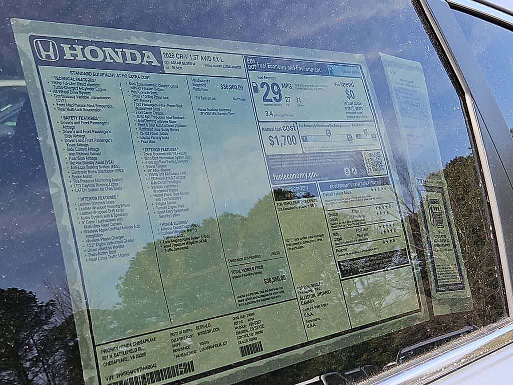 2026 Honda CR-V EX-L