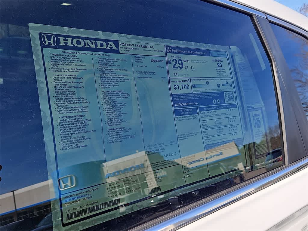 2026 Honda CR-V EX-L