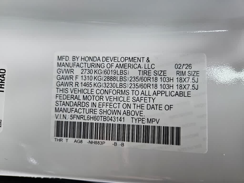 2026 Honda Odyssey EX-L