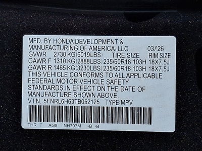 2026 Honda Odyssey EX-L