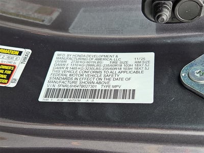 2026 Honda Odyssey EX-L