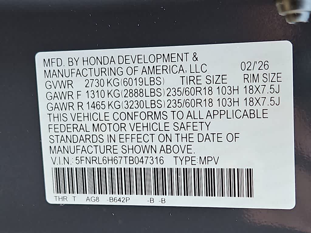 2026 Honda Odyssey EX-L