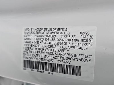 2026 Honda Passport RTL Towing