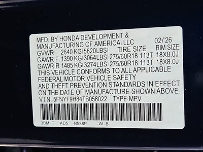 2026 Honda Passport TrailSport Elite