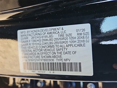 2026 Honda Pilot Touring