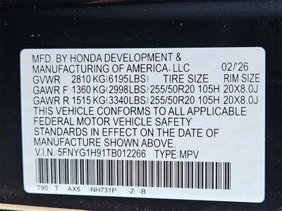 2026 Honda Pilot Black Edition