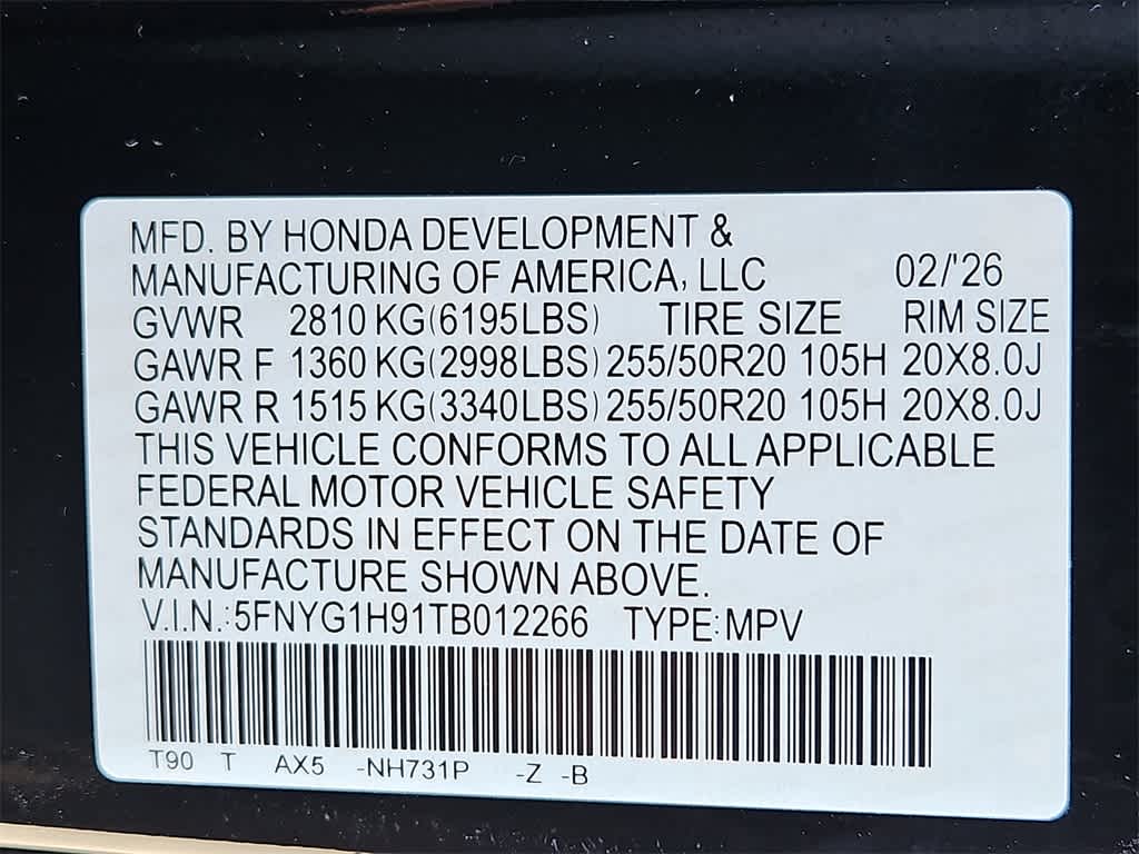 2026 Honda Pilot Black Edition