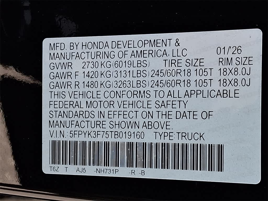 2026 Honda Ridgeline TrailSport+