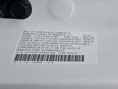 2026 Honda Ridgeline TrailSport+