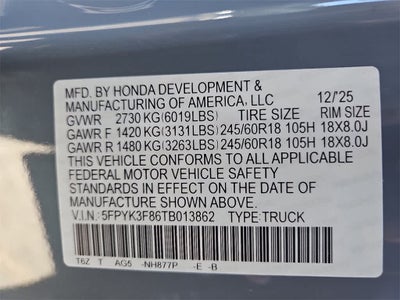 2026 Honda Ridgeline Black Edition