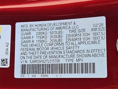 2026 Honda CR-V Hybrid Sport