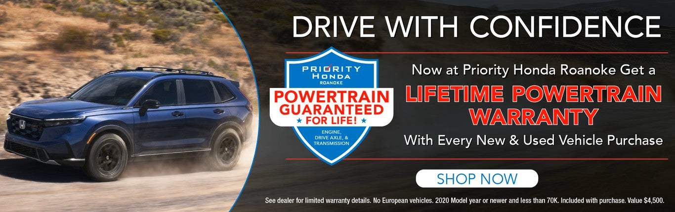 Powertrain Warranty at Priority Honda Roanoke in Roanoke VA
