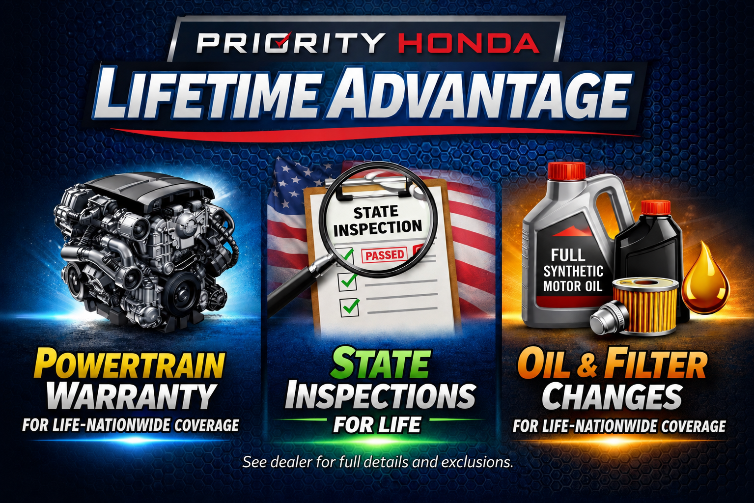 Priority Honda Lifetime Advantage